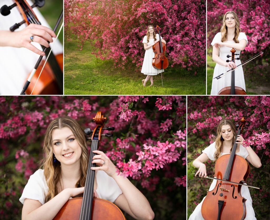 Senior portrait experience in Granger with natural light and joyful posing