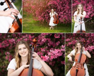 Senior portrait experience in Granger with natural light and joyful posing